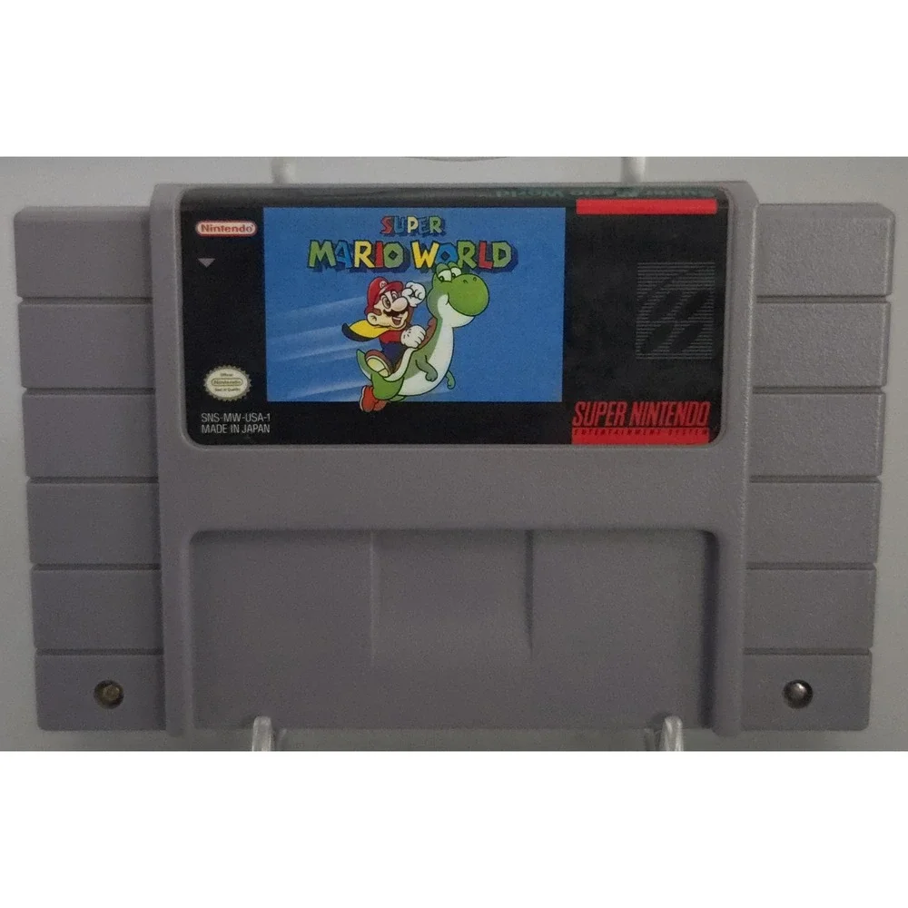 Nintendo SNS-006 Super Mario World SNES Video Game‎ with Manual NTSC-U Stamp 27